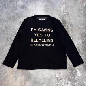 I'm Saying Yes To Recycling Emporio Armani Merino Wool Sweater. Size Medium